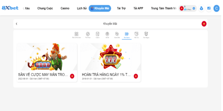 Nhiều ưu đãi hấp dẫn tại 8XBet Nhiều ưu đãi hấp dẫn tại 8XBet