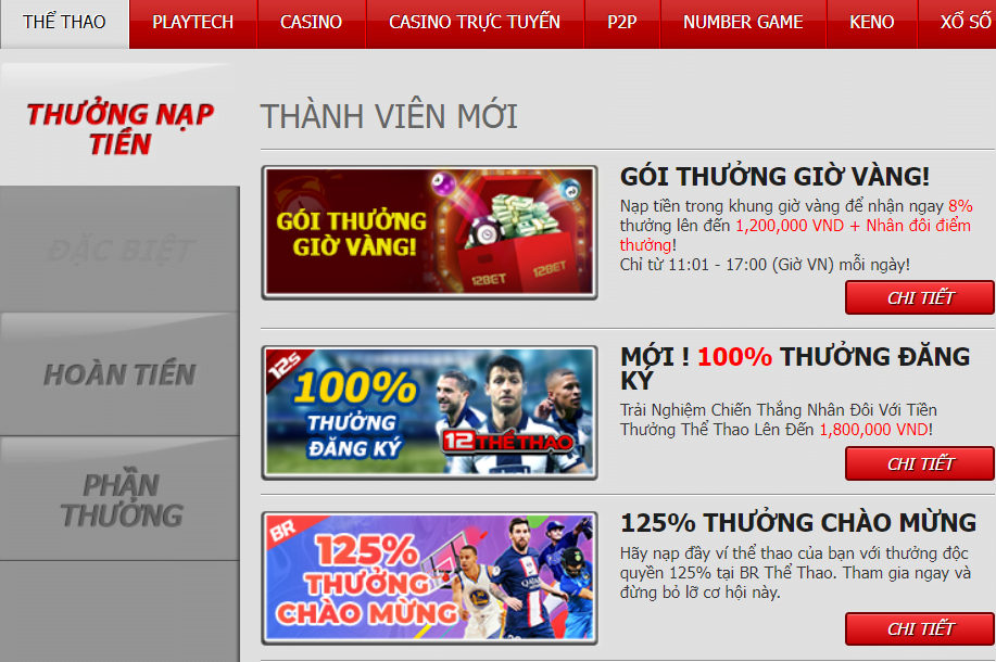 Khuyến mãi 12bet